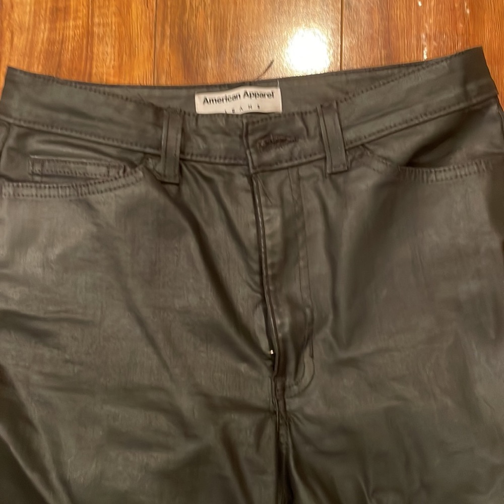 Vintage American Apparel Pleather Jeans View 3